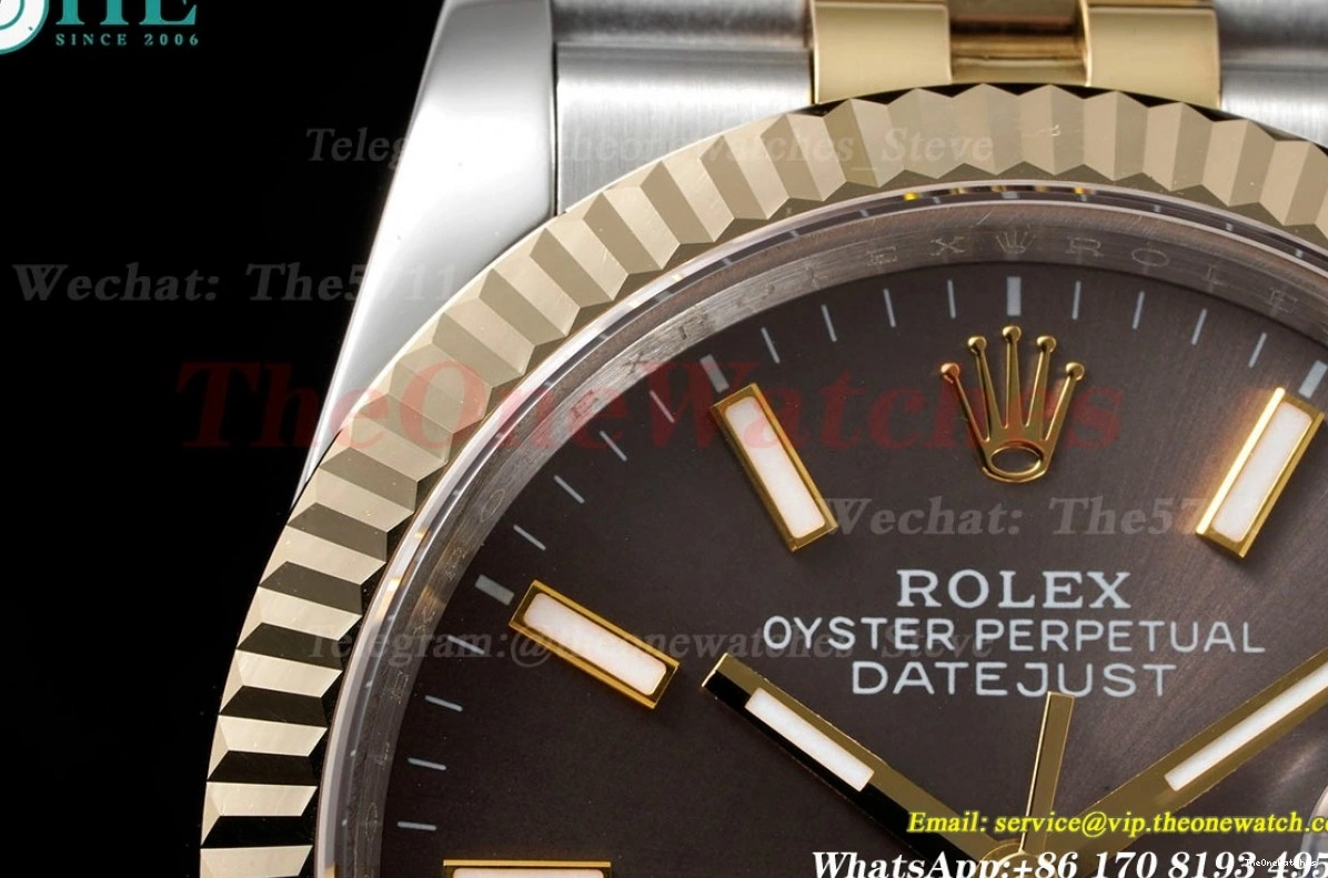 A2836 SS 126233 Brown 904L YG Stk Jub 36MM Datejust Wrapped GMF 1221